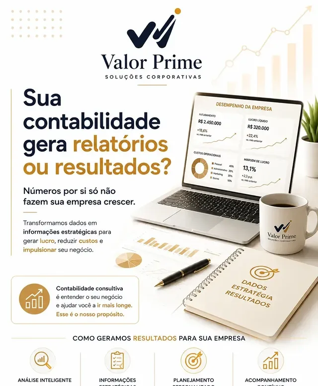 Sua contabilidade gera relatórios ou resultados?